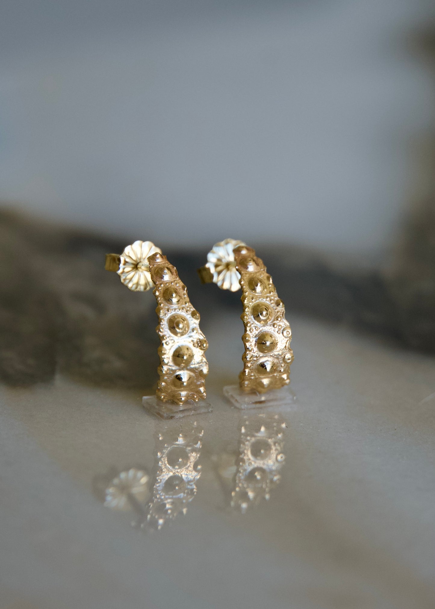 Sea Urchin Oceandrop Earrings - Small - 14k