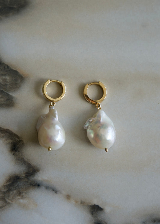 Baroque Pearl Drop Earrings
