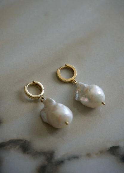 Baroque Pearl Drop Earrings