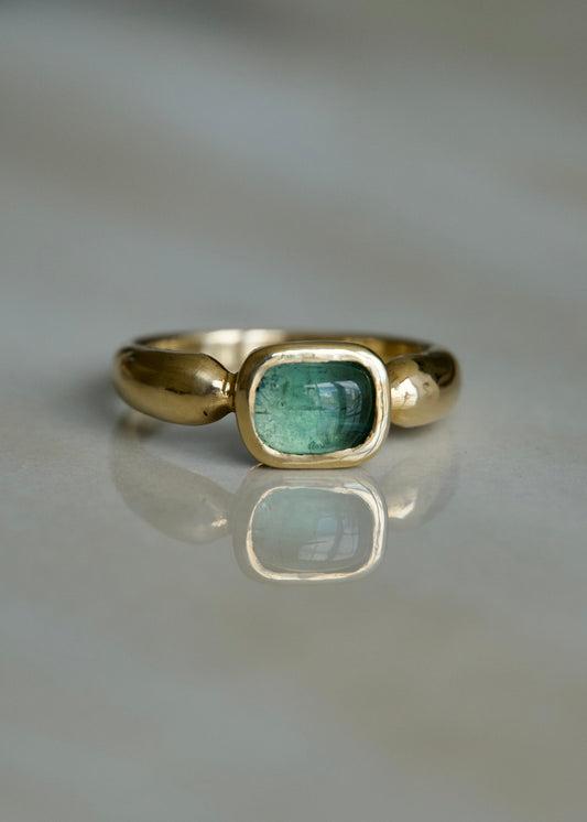 Seafoam Tourmaline Ring