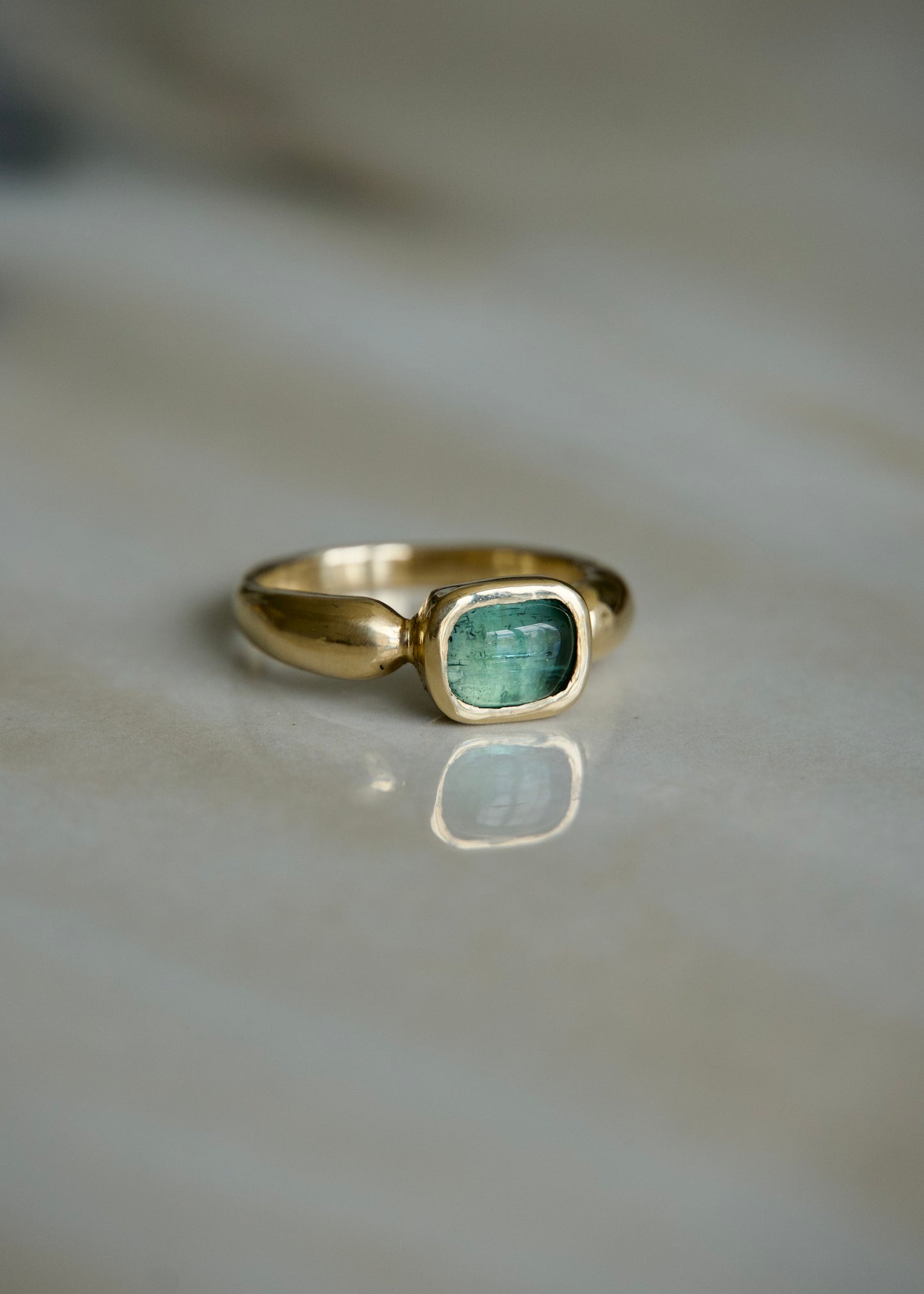 Seafoam Tourmaline Ring