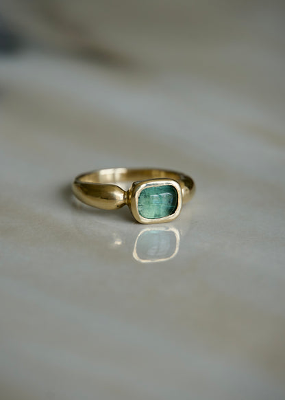 Seafoam Tourmaline Ring