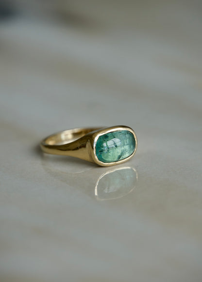 Sea Foam Tourmaline Ring
