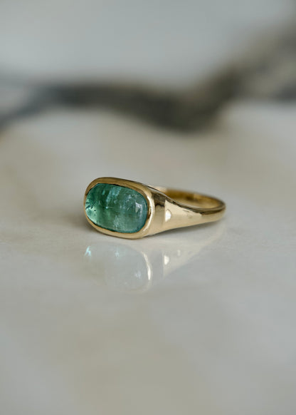 Sea Foam Tourmaline Ring