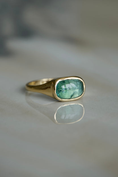 Sea Foam Tourmaline Ring