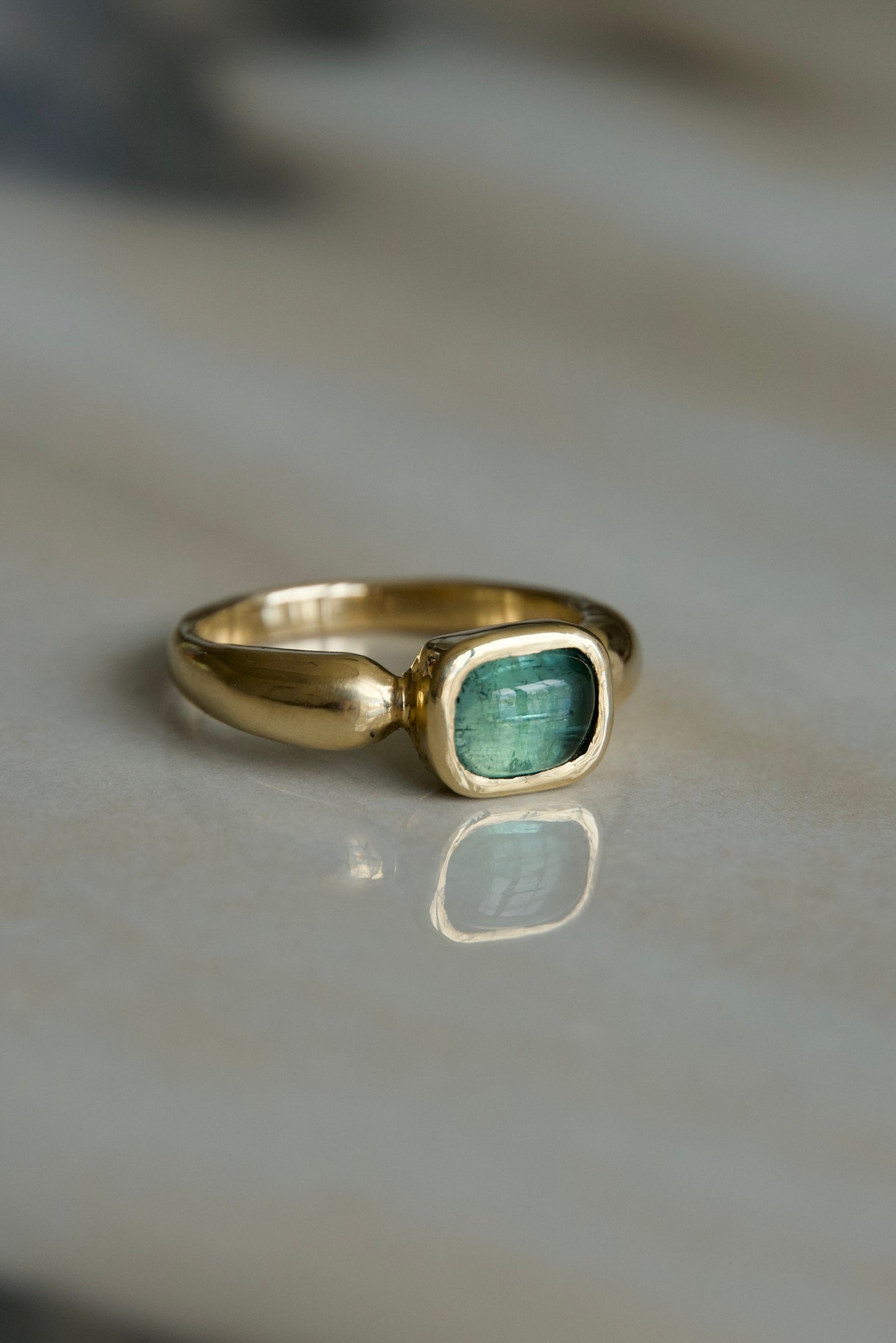 Seafoam Tourmaline Ring