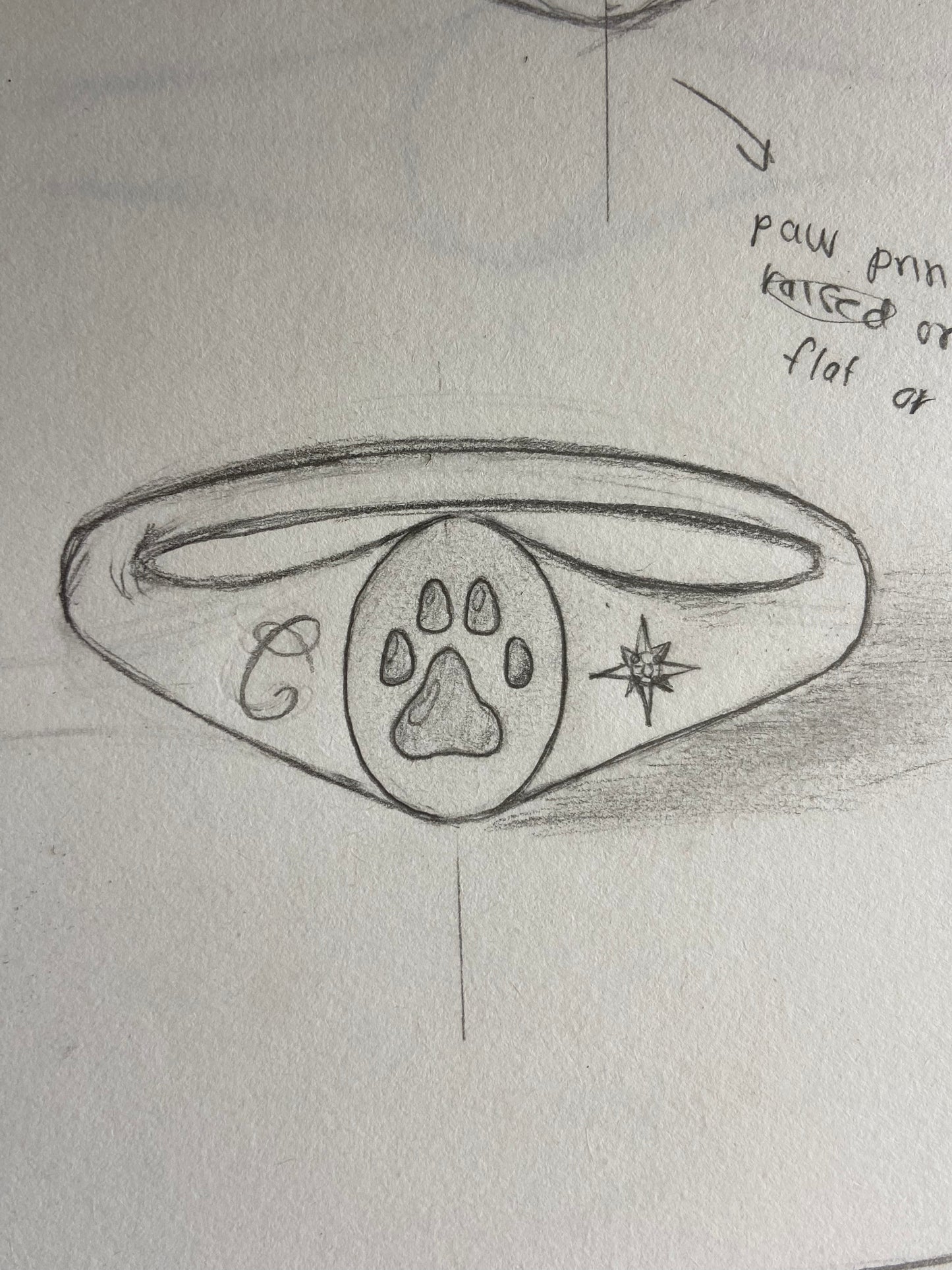 Custom Signet Ring - Katie