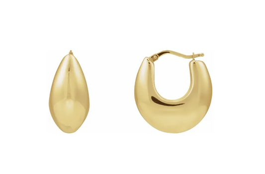 Teardrop Hoop Earrings