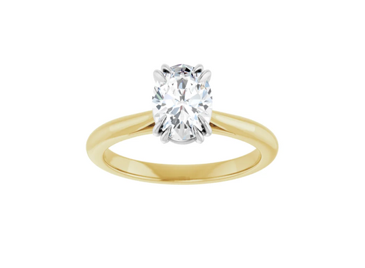 Double-claw Solitaire Engagement Ring