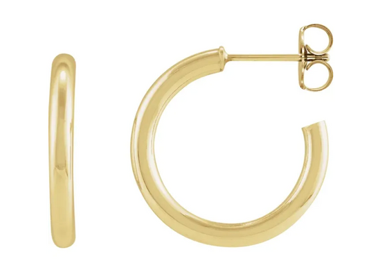 20mm hoop earrings 2.5mm wide - Jen